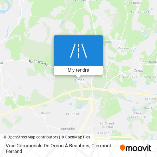 Voie Communale De Ornon À Beaubois plan