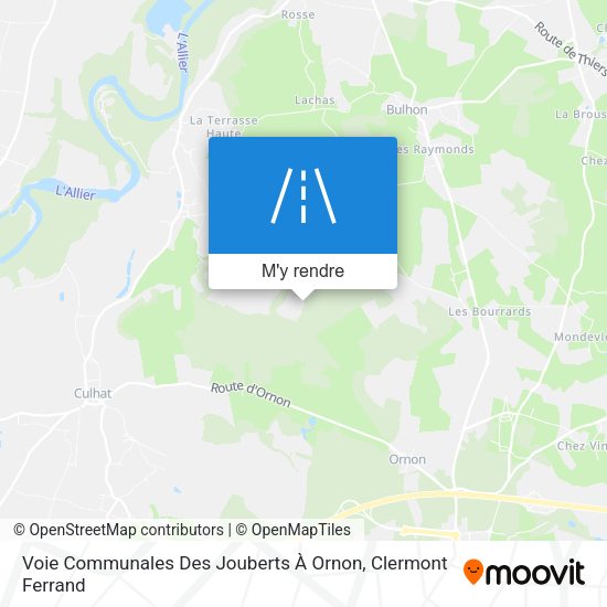 Voie Communales Des Jouberts À Ornon plan