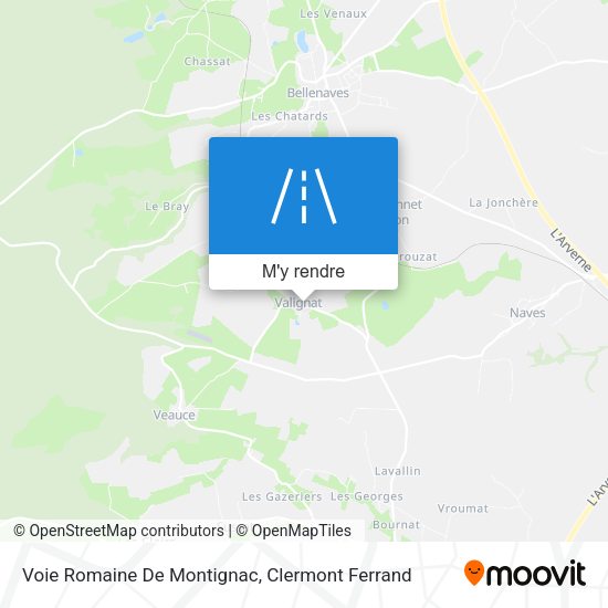 Voie Romaine De Montignac plan