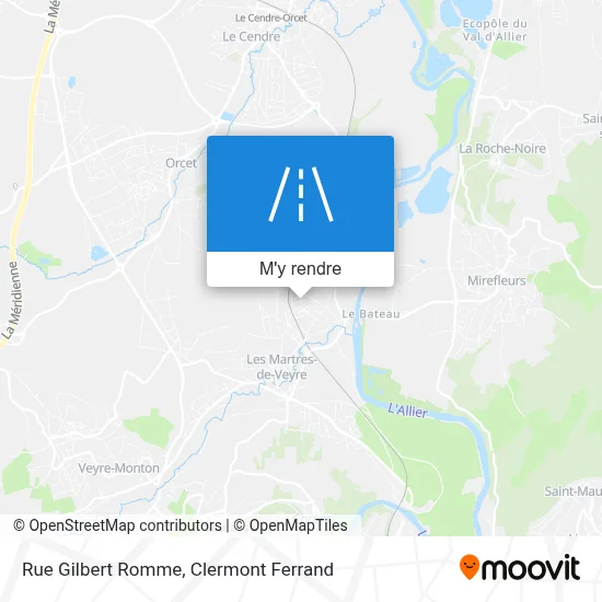 Rue Gilbert Romme plan