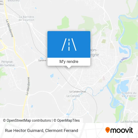 Rue Hector Guimard plan