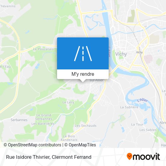 Rue Isidore Thivrier plan