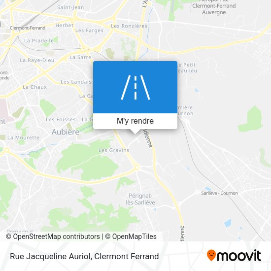 Rue Jacqueline Auriol plan