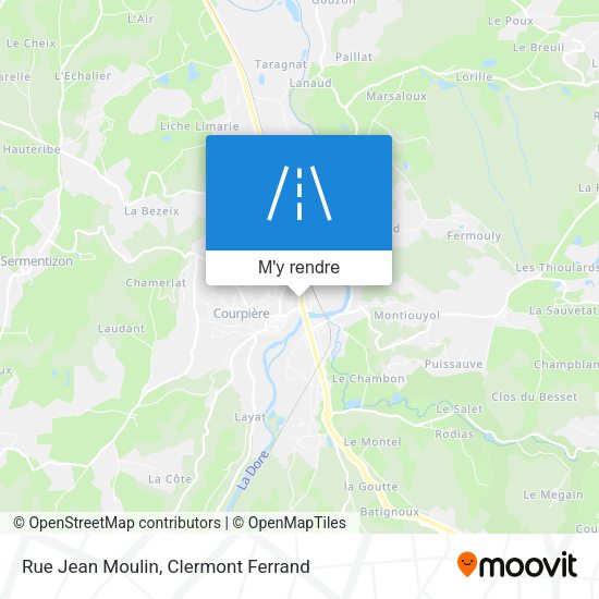 Rue Jean Moulin plan