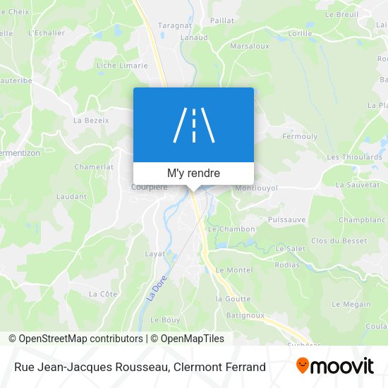 Rue Jean-Jacques Rousseau plan