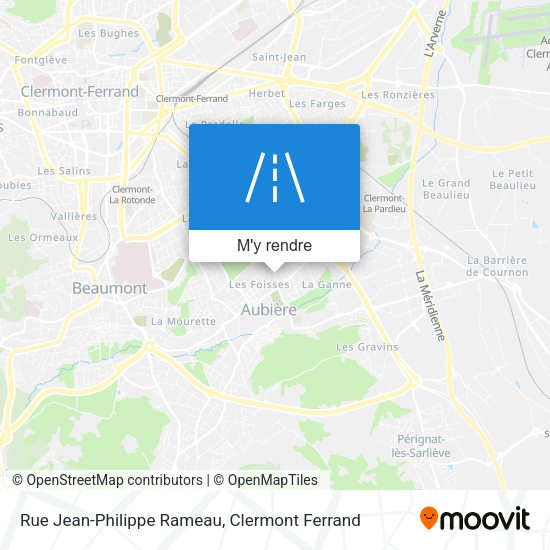 Rue Jean-Philippe Rameau plan