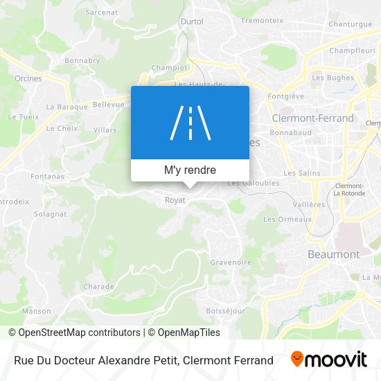 Rue Du Docteur Alexandre Petit plan