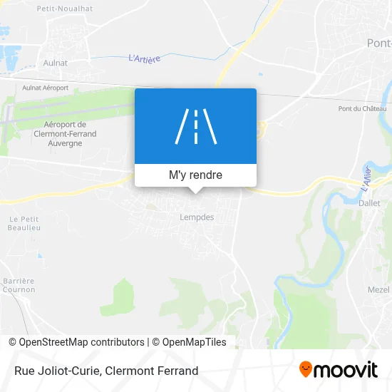Rue Joliot-Curie plan