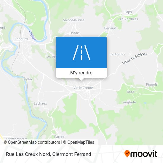 Rue Les Creux Nord plan