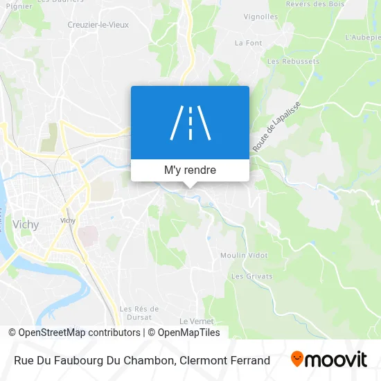 Rue Du Faubourg Du Chambon plan