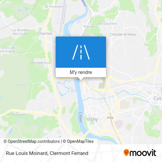 Rue Louis Moinard plan