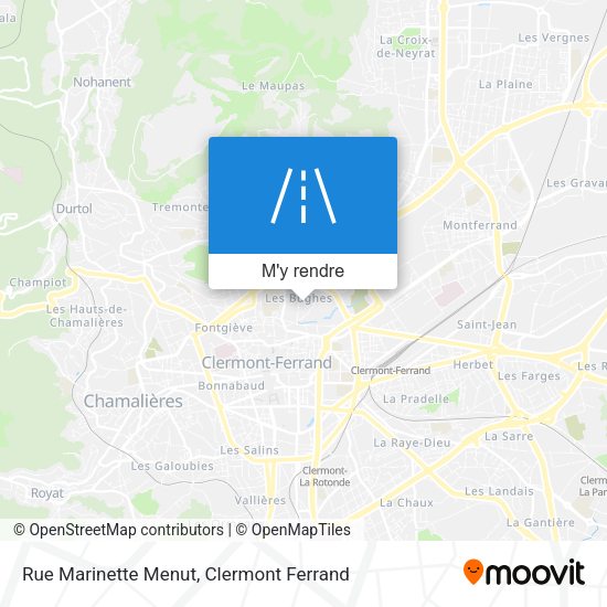 Rue Marinette Menut plan