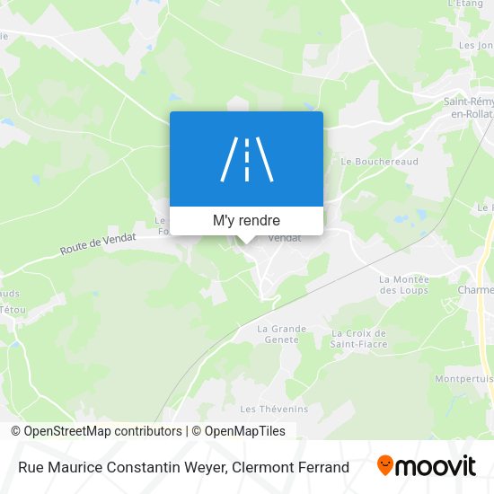 Rue Maurice Constantin Weyer plan