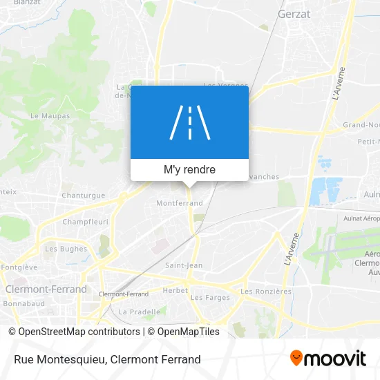 Rue Montesquieu plan