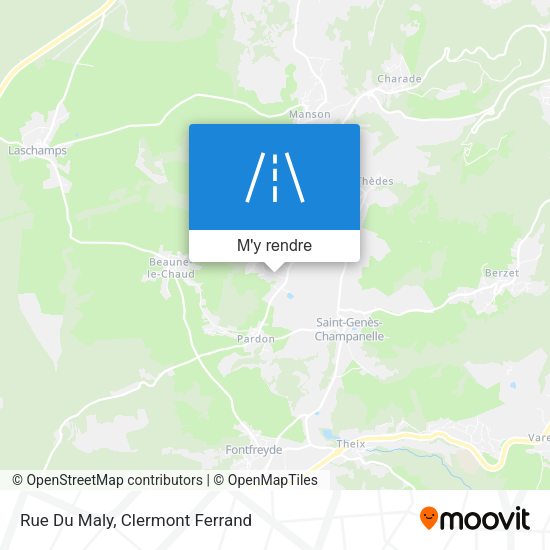 Rue Du Maly plan