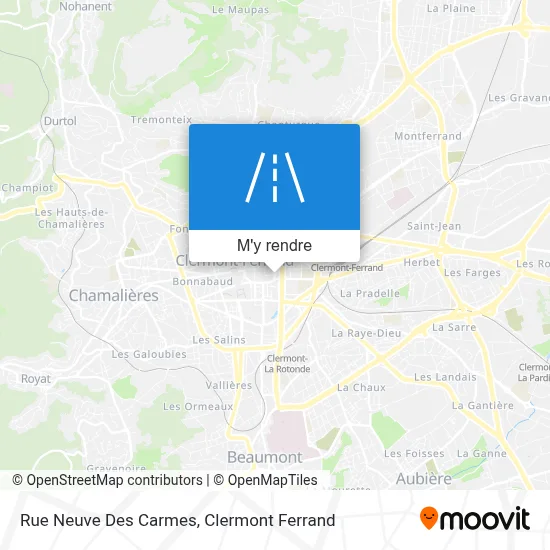 Rue Neuve Des Carmes plan
