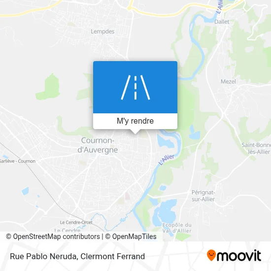 Rue Pablo Neruda plan