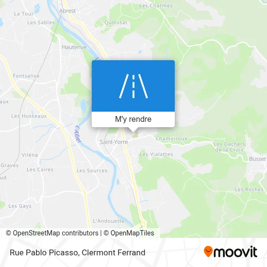 Rue Pablo Picasso plan