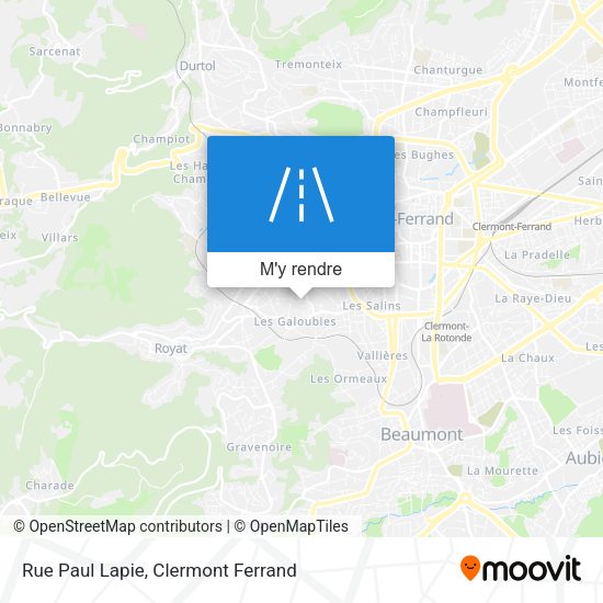 Rue Paul Lapie plan
