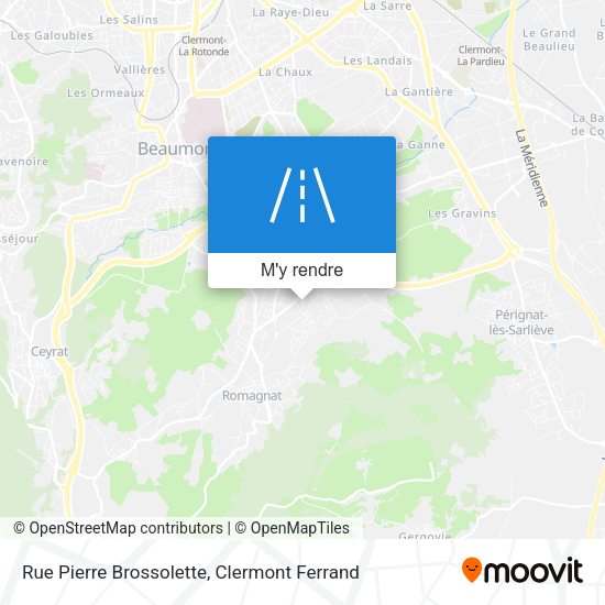 Rue Pierre Brossolette plan