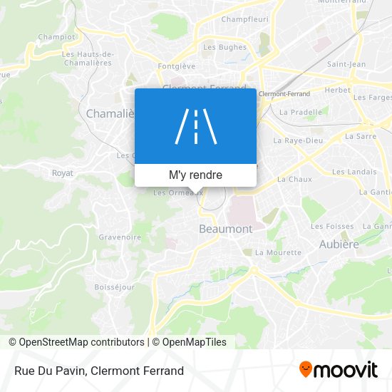 Rue Du Pavin plan
