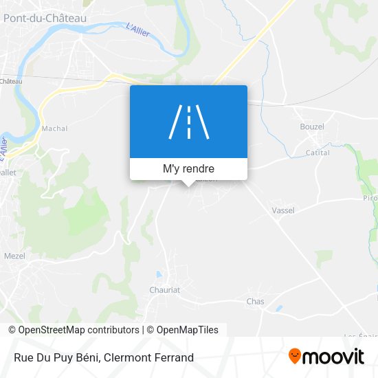 Rue Du Puy Béni plan