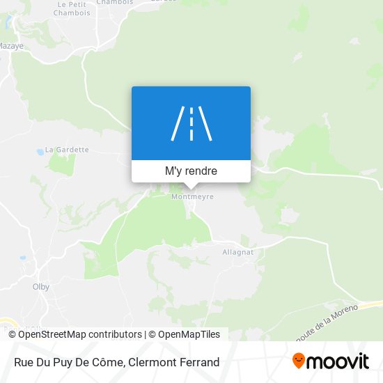 Rue Du Puy De Côme plan