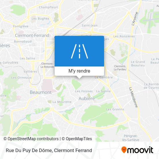 Rue Du Puy De Dôme plan