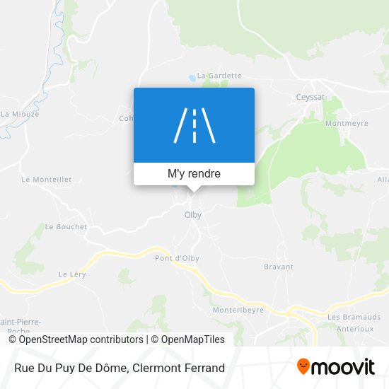 Rue Du Puy De Dôme plan