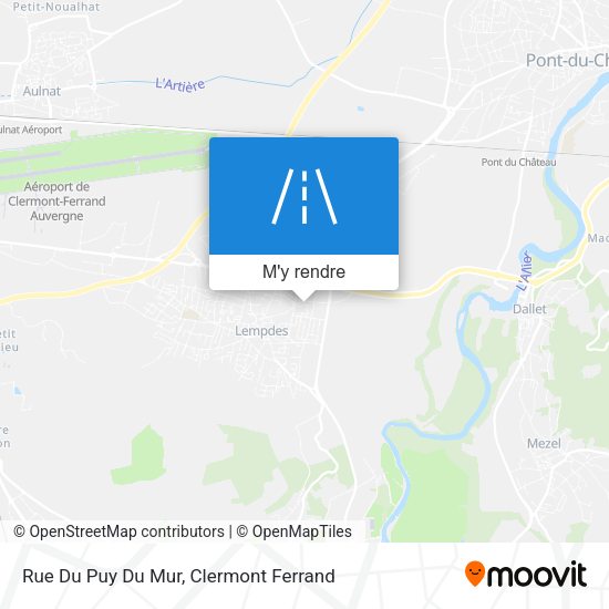 Rue Du Puy Du Mur plan