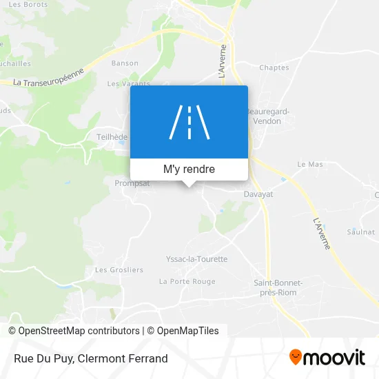 Rue Du Puy plan