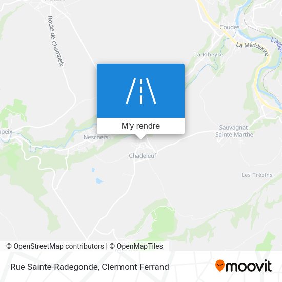 Rue Sainte-Radegonde plan