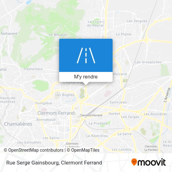 Rue Serge Gainsbourg plan