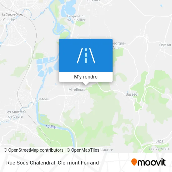 Rue Sous Chalendrat plan