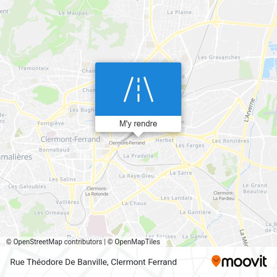 Rue Théodore De Banville plan
