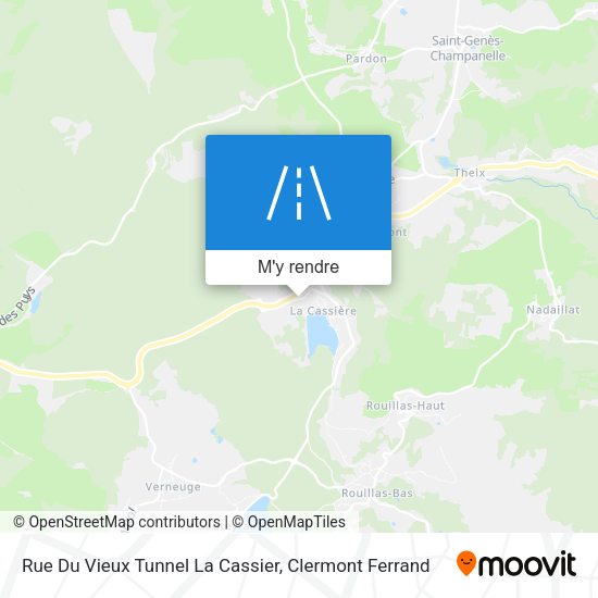 Rue Du Vieux Tunnel La Cassier plan