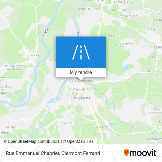 Rue Emmanuel Chabrier plan