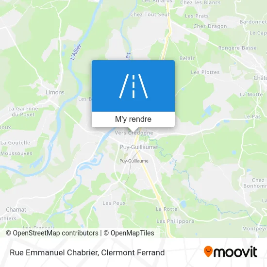 Rue Emmanuel Chabrier plan