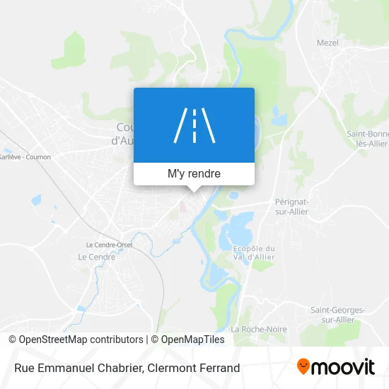 Rue Emmanuel Chabrier plan