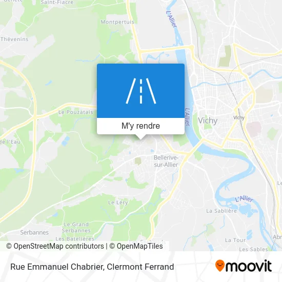 Rue Emmanuel Chabrier plan