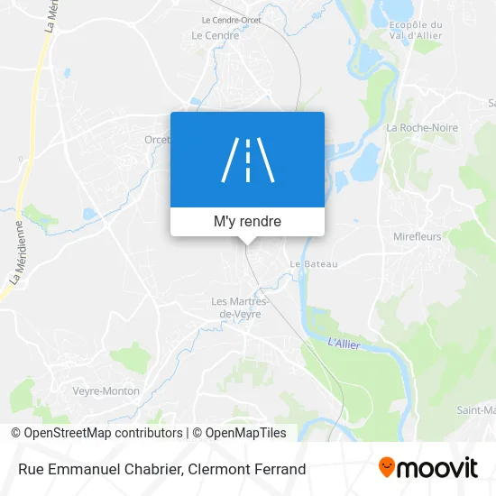 Rue Emmanuel Chabrier plan