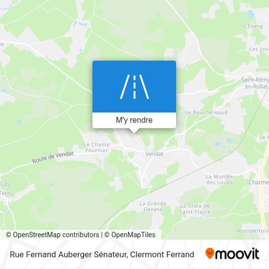 Rue Fernand Auberger Sénateur plan