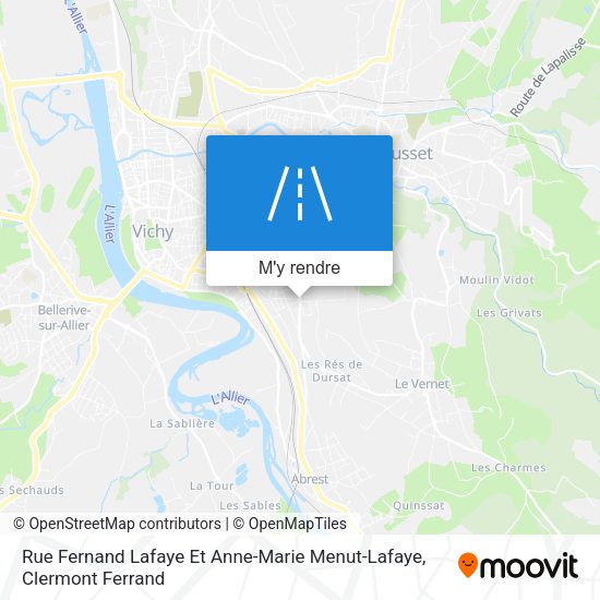 Rue Fernand Lafaye Et Anne-Marie Menut-Lafaye plan
