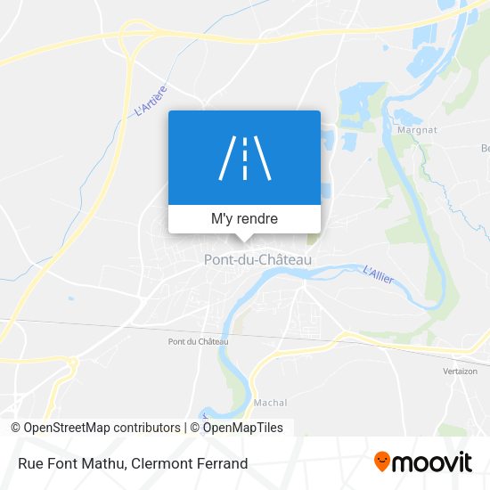 Rue Font Mathu plan