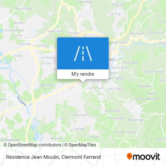 Résidence Jean Moulin plan