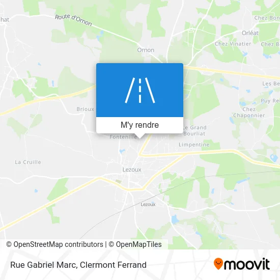 Rue Gabriel Marc plan