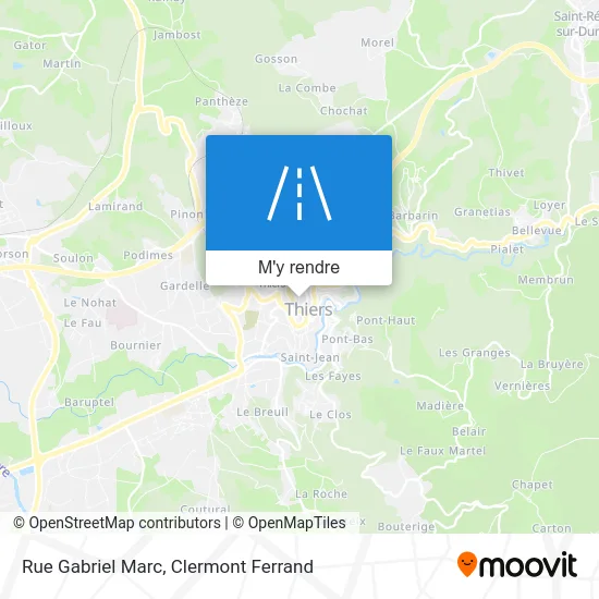 Rue Gabriel Marc plan