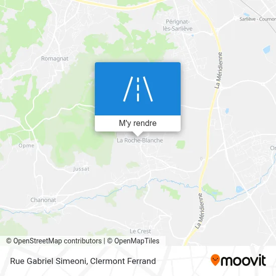 Rue Gabriel Simeoni plan