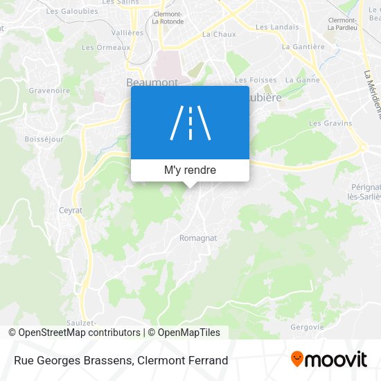 Rue Georges Brassens plan