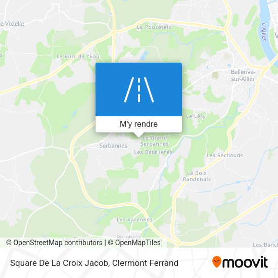 Square De La Croix Jacob plan